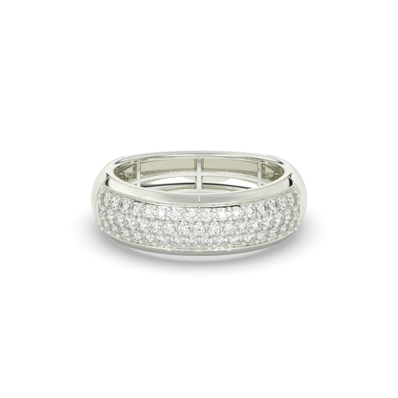 ELEGANT GOLD PAVE DIAMOND BAND