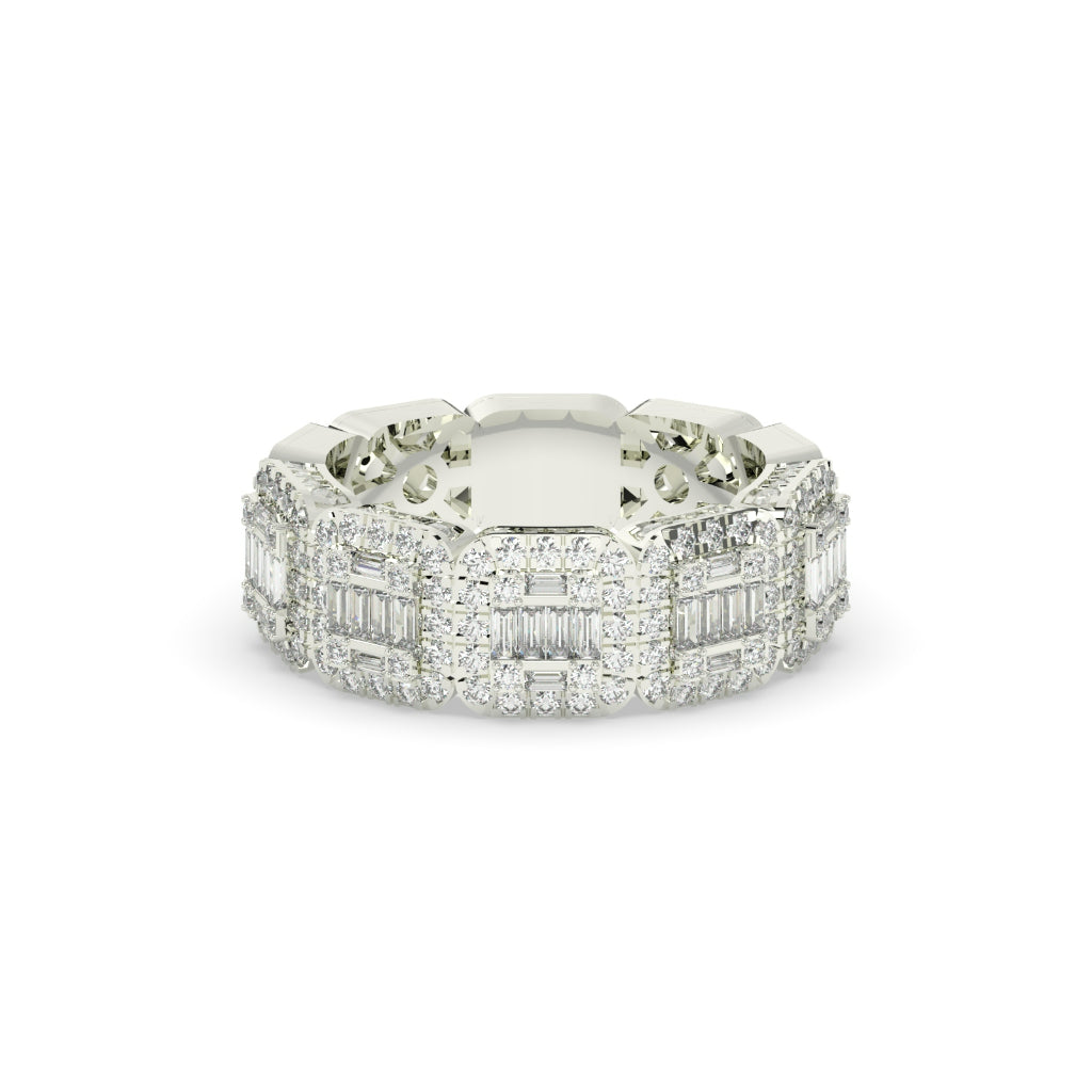 LUXURY BAGUETTE DIAMOND ETERNITY BAND