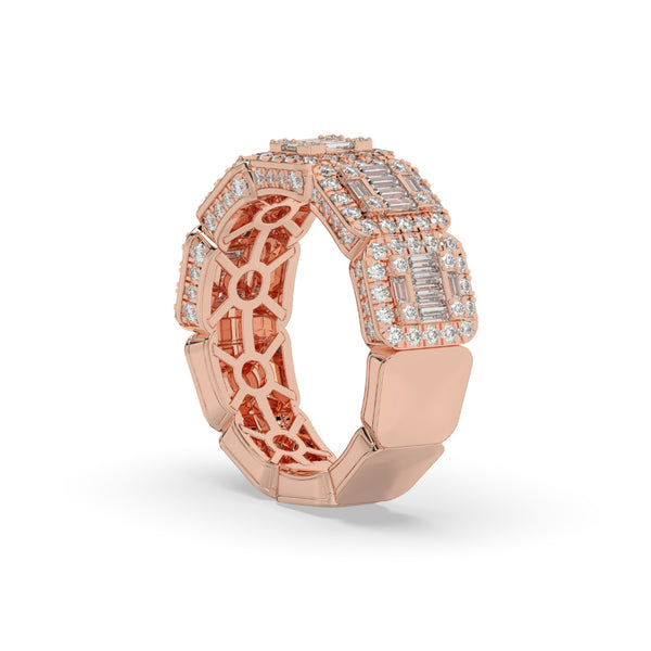 LUXURY BAGUETTE DIAMOND ETERNITY BAND