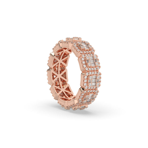 ROYAL BLOCK BAGUETTE DIAMOND RING