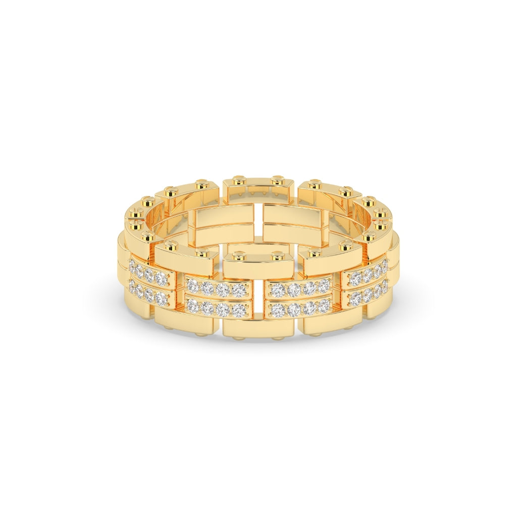 LUXURY LINK DIAMOND MENS RING