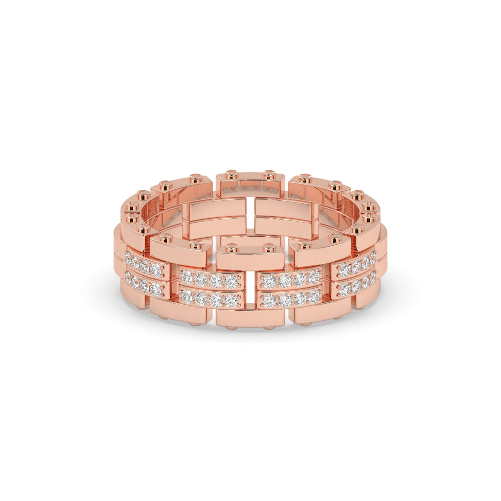 LUXURY LINK DIAMOND MENS RING