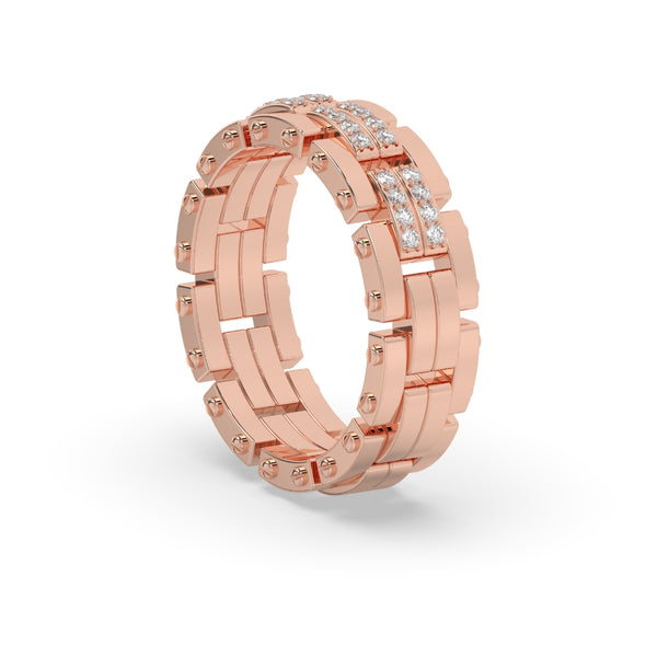 LUXURY LINK DIAMOND MENS RING