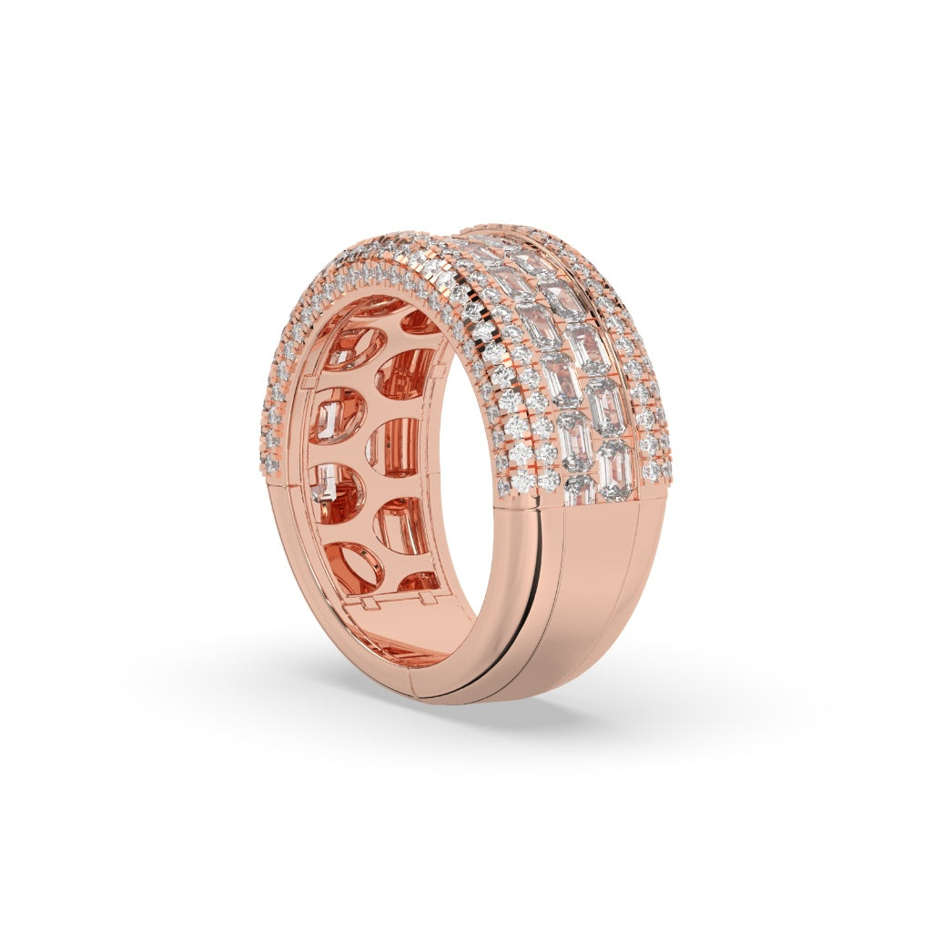 EMERALD CUT DIAMOND ETERNITY BAND