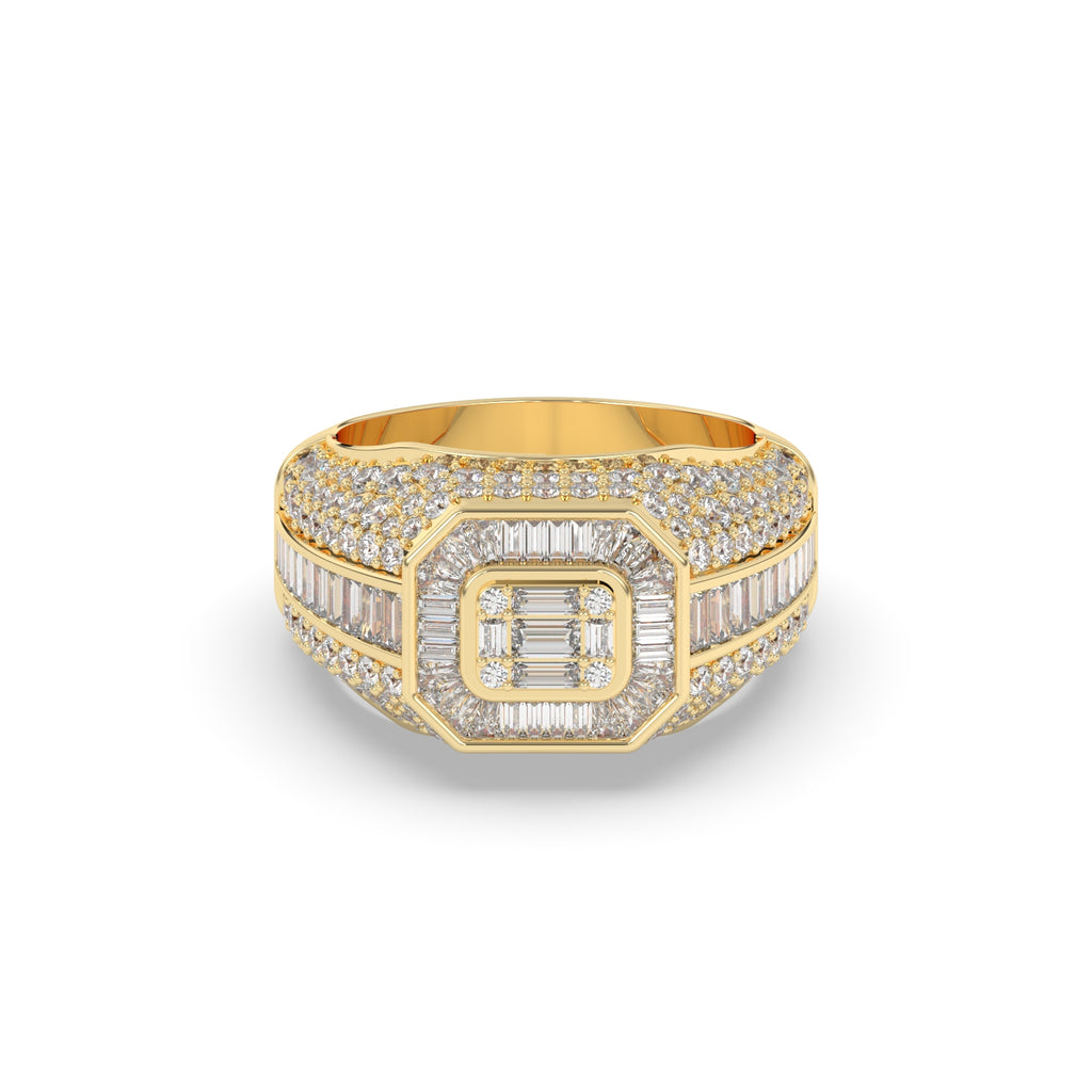 EMPIRE OCTAGON DIAMOND STATEMENT RING
