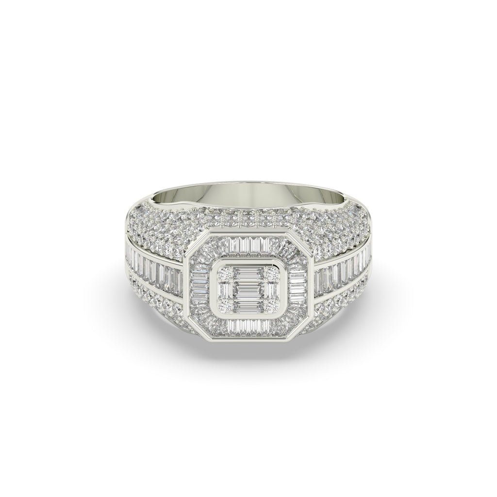 EMPIRE OCTAGON DIAMOND STATEMENT RING