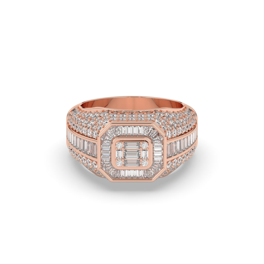 EMPIRE OCTAGON DIAMOND STATEMENT RING