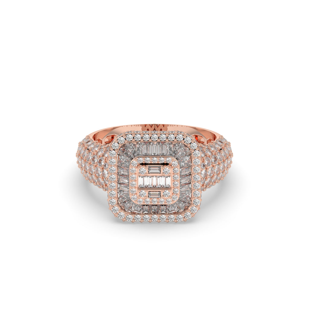 ROYAL SQUARE DIAMOND POWER RING
