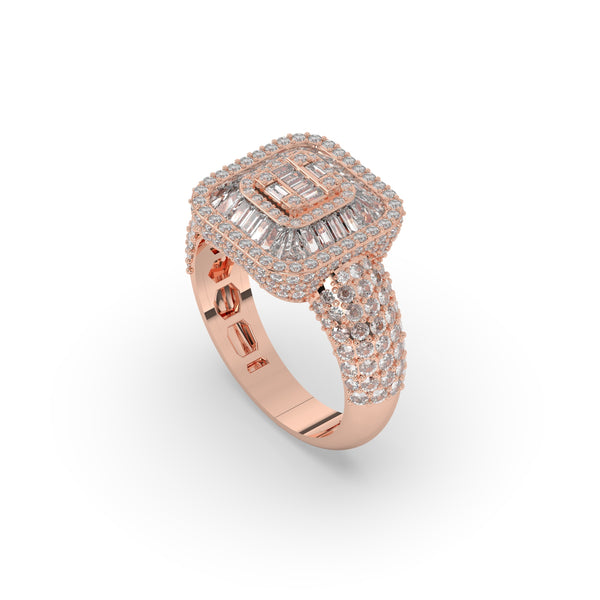 ROYAL SQUARE DIAMOND POWER RING