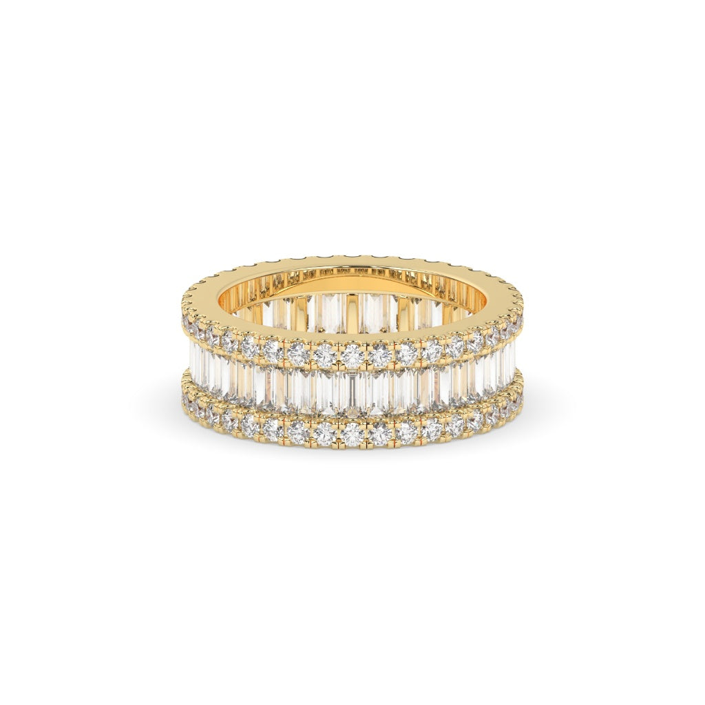 BAGUETTE BRILLIANCE DOUBLE SHINE BAND