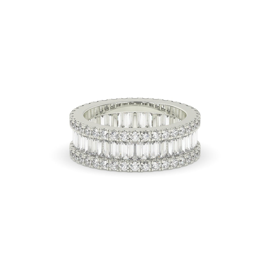 BAGUETTE BRILLIANCE DOUBLE SHINE BAND