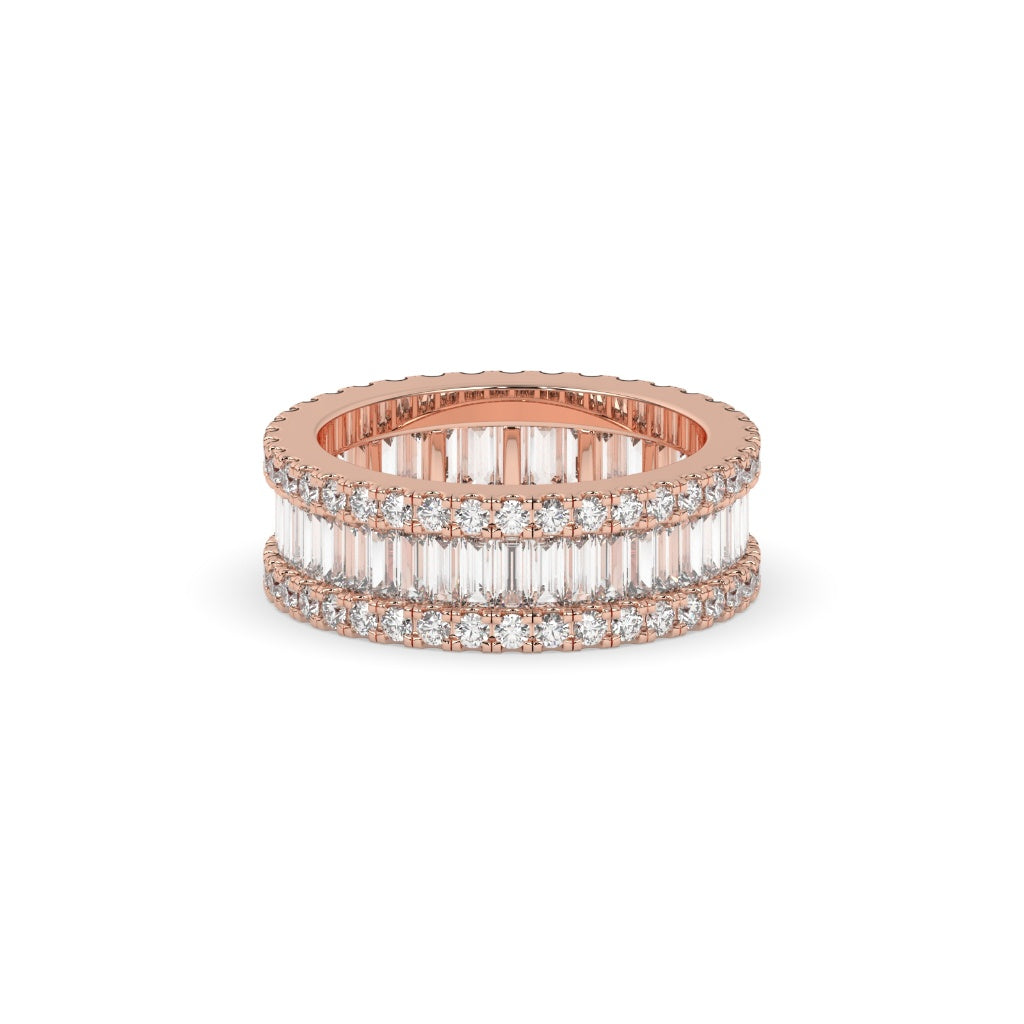 BAGUETTE BRILLIANCE DOUBLE SHINE BAND