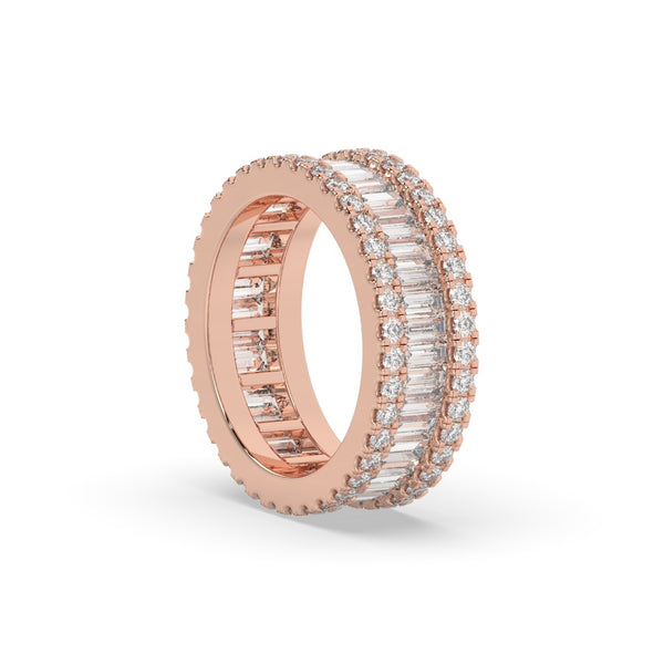 BAGUETTE BRILLIANCE DOUBLE SHINE BAND