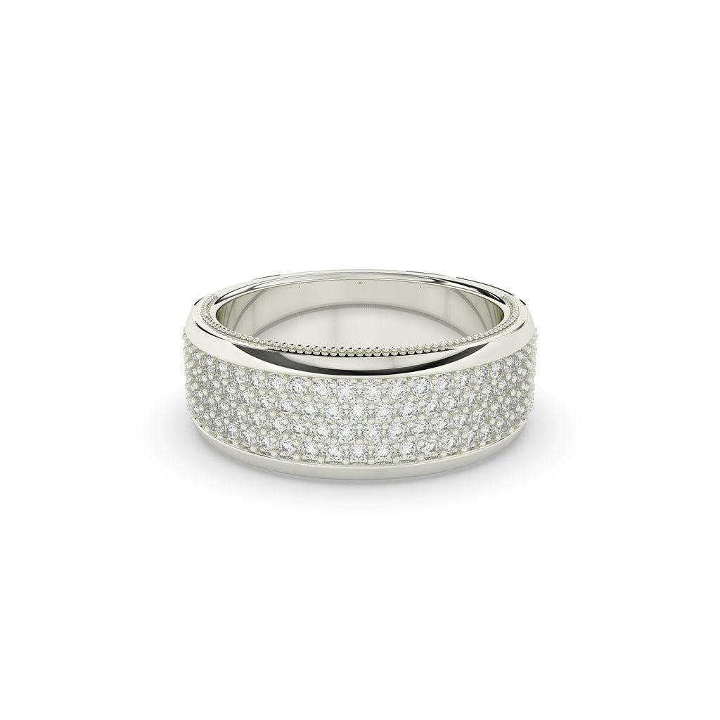 GLAMOROUS GOLD PAVE DIAMOND BAND