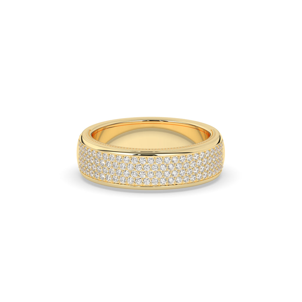 LUXURY GOLD DIAMOND WEDDING BAND