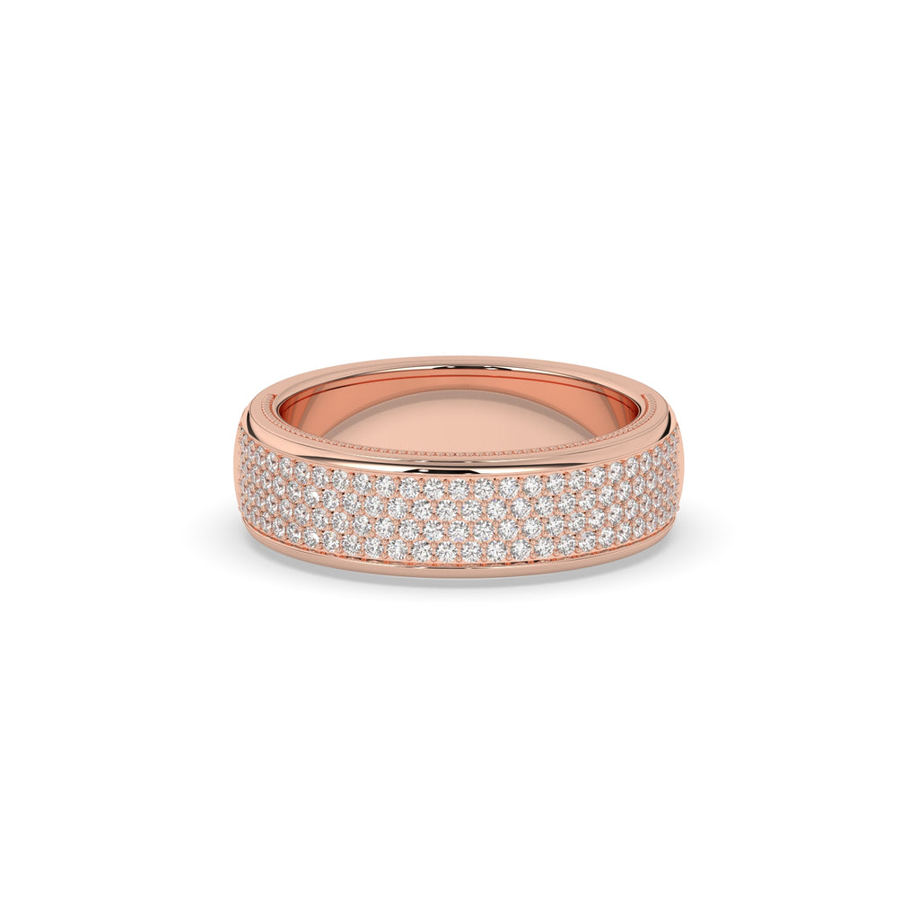 LUXURY GOLD DIAMOND WEDDING BAND