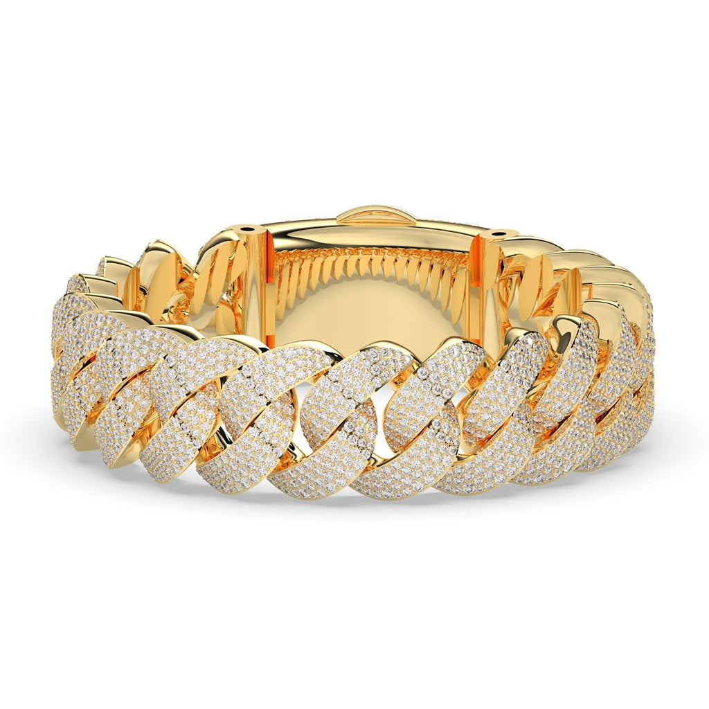 FULL ICED HEAVY LINK BRACELET