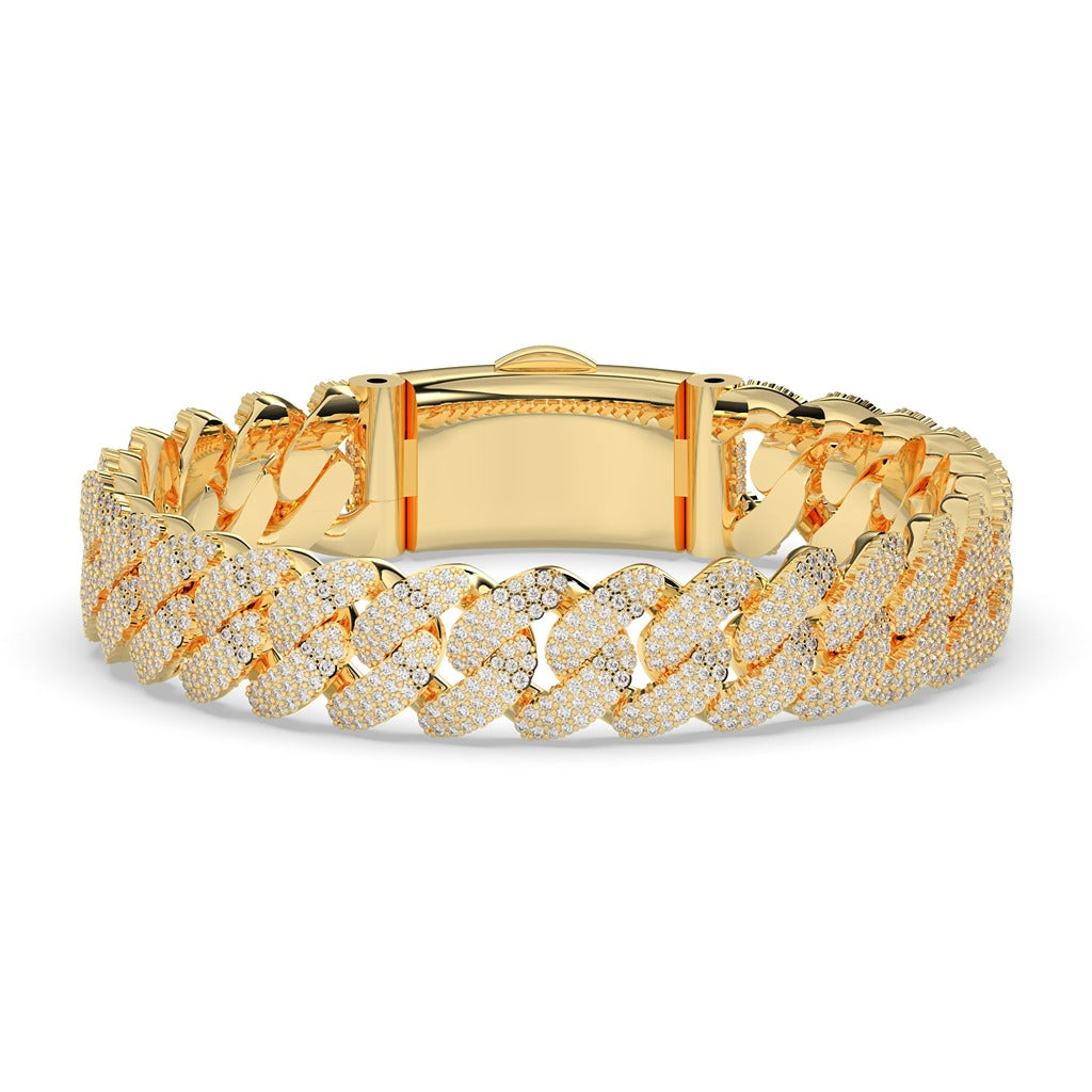 ULTIMATE GOLD CUBAN ICE BRACELET