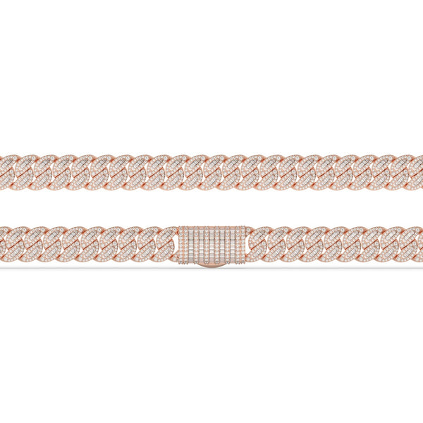BAGUETTE STACKED CUBAN LINK BRACELET