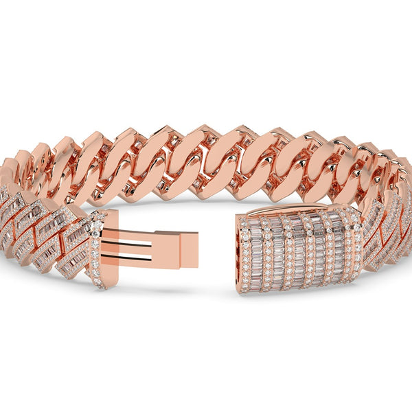 ZIG ZAG FROSTED LINK BRACELET
