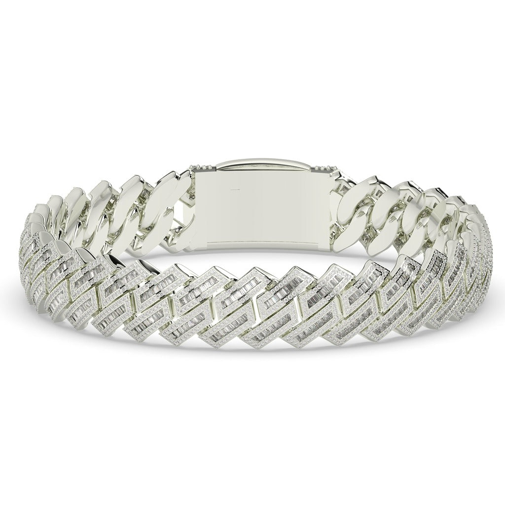 ZIG ZAG FROSTED LINK BRACELET