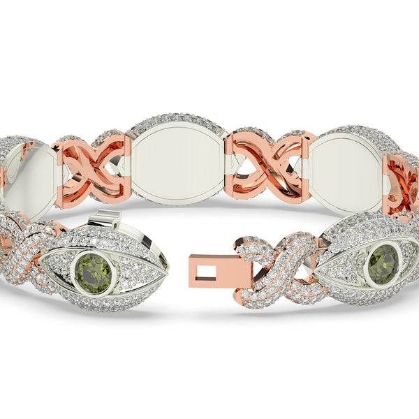 OLIVE EYE DIAMOND GOLD BRACELET