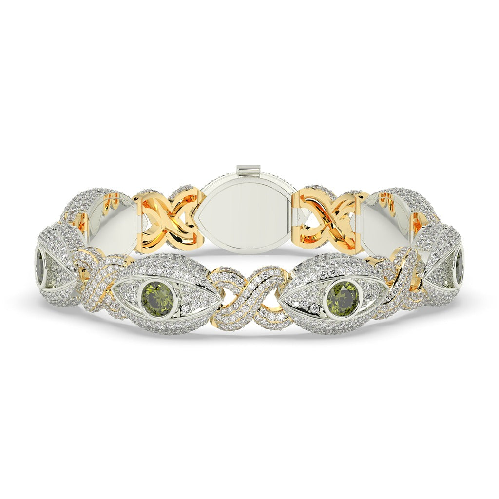 OLIVE EYE DIAMOND GOLD BRACELET