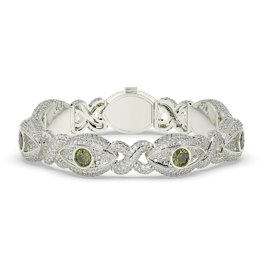 OLIVE EYE DIAMOND GOLD BRACELET