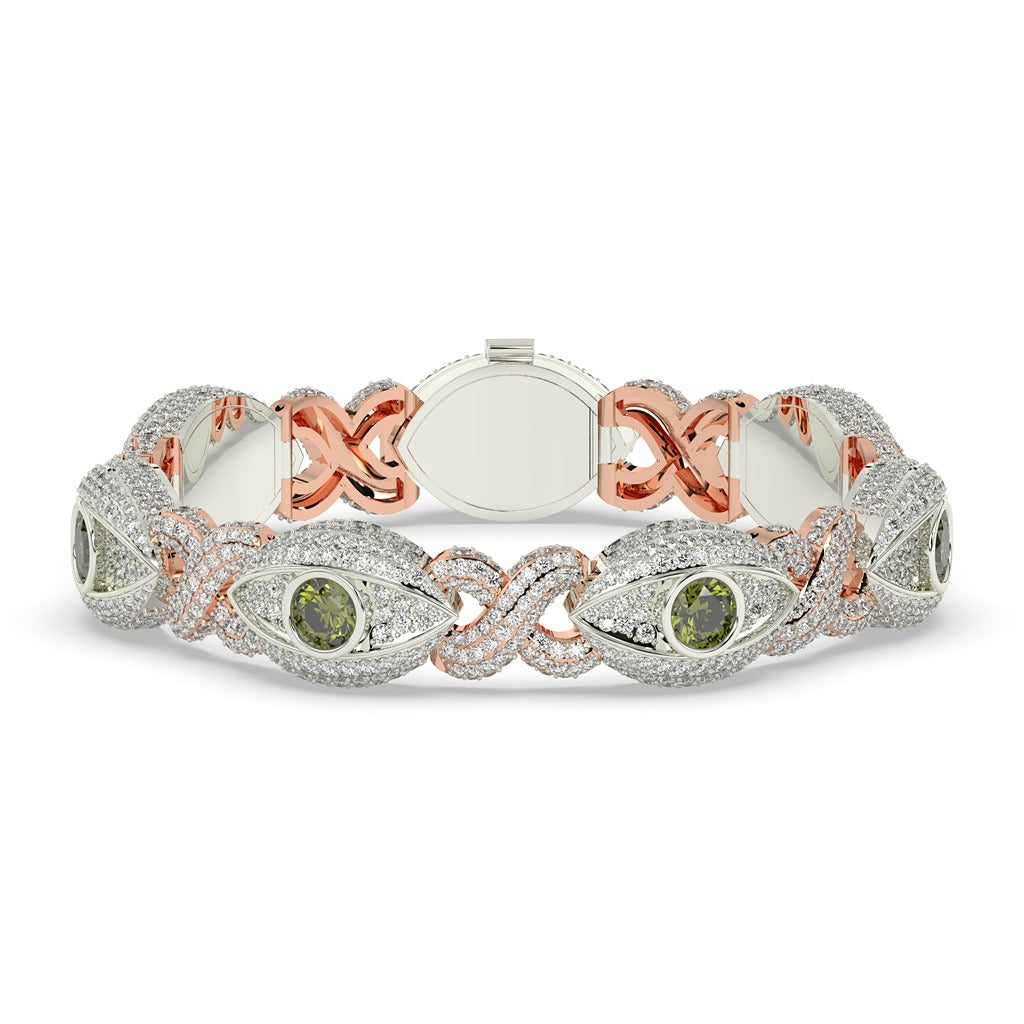 OLIVE EYE DIAMOND GOLD BRACELET