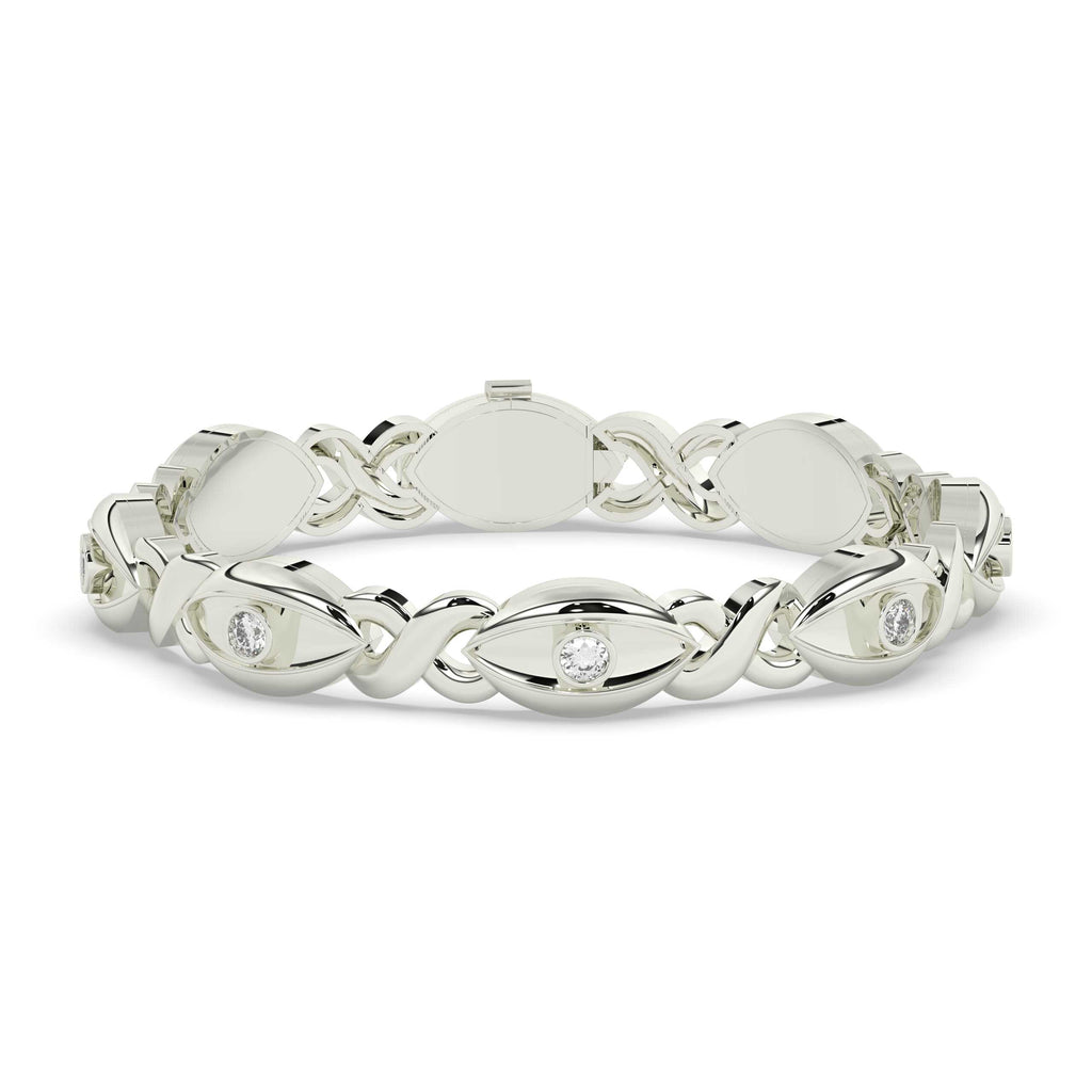 ELEGANT GOLDEN TWIST LINK BRACELET