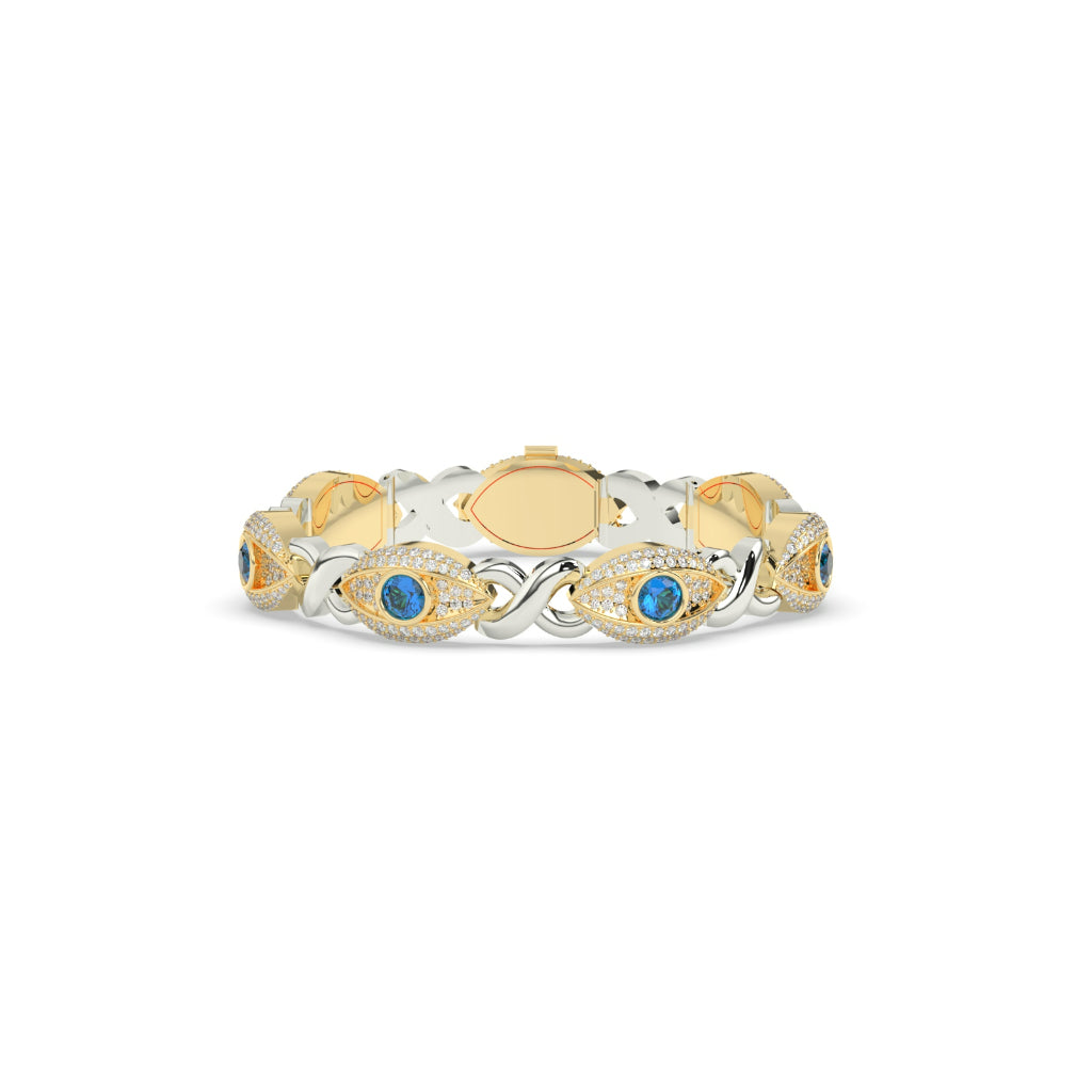 BLUE EYE DIAMOND GUARD BRACELET