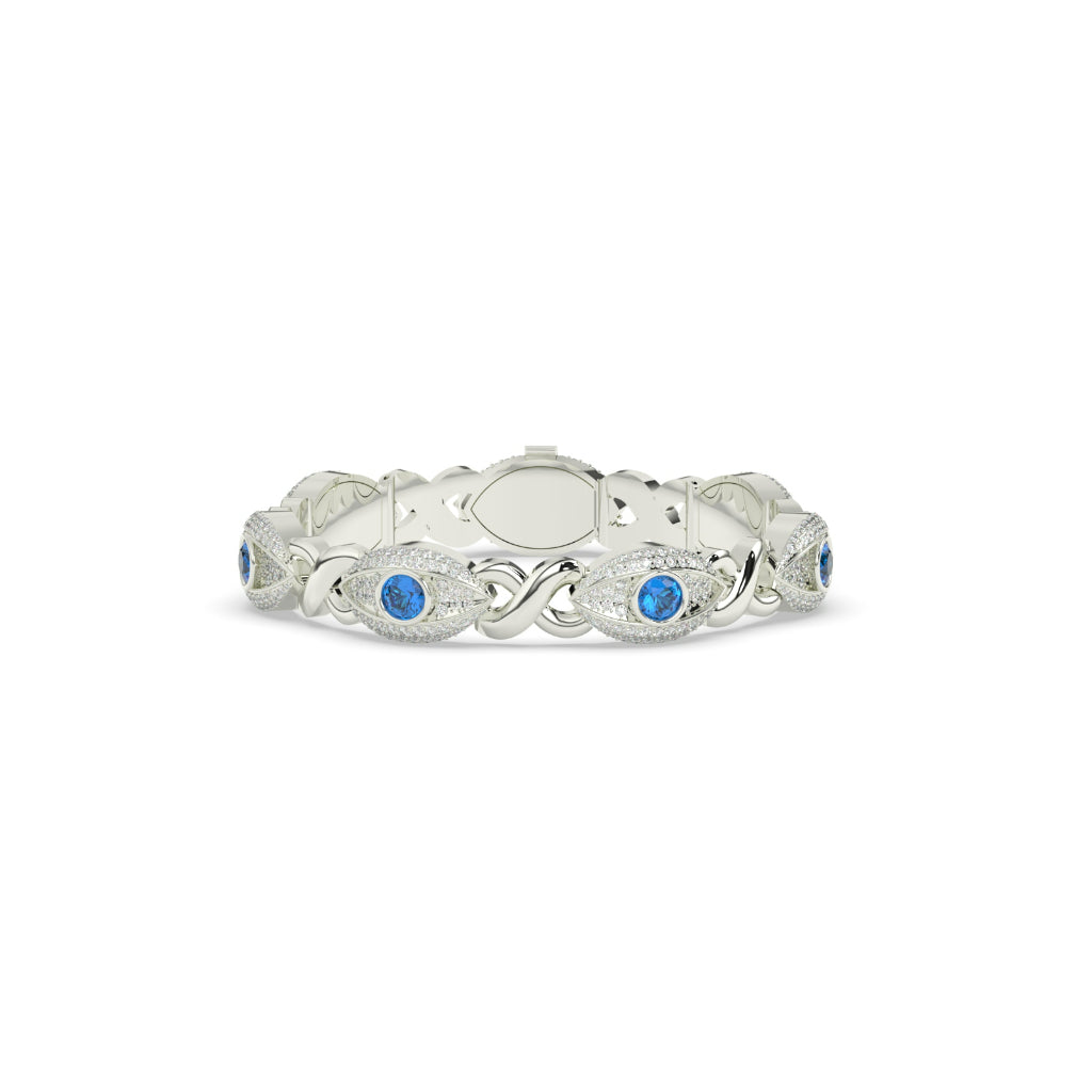BLUE EYE DIAMOND GUARD BRACELET