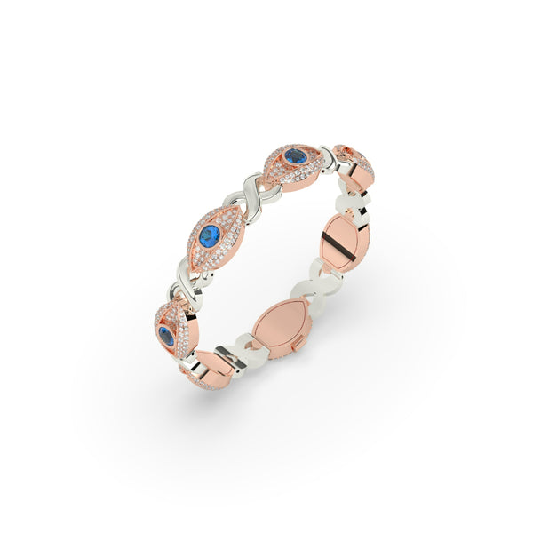 BLUE EYE DIAMOND GUARD BRACELET