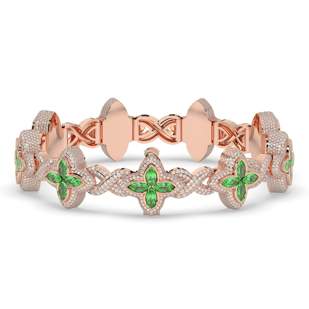 FLORAL FANTASY ROSE GOLD BRACELET