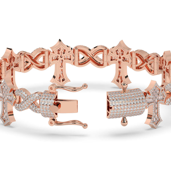 CROSSOVER GLORY DIAMOND LINK BRACELET