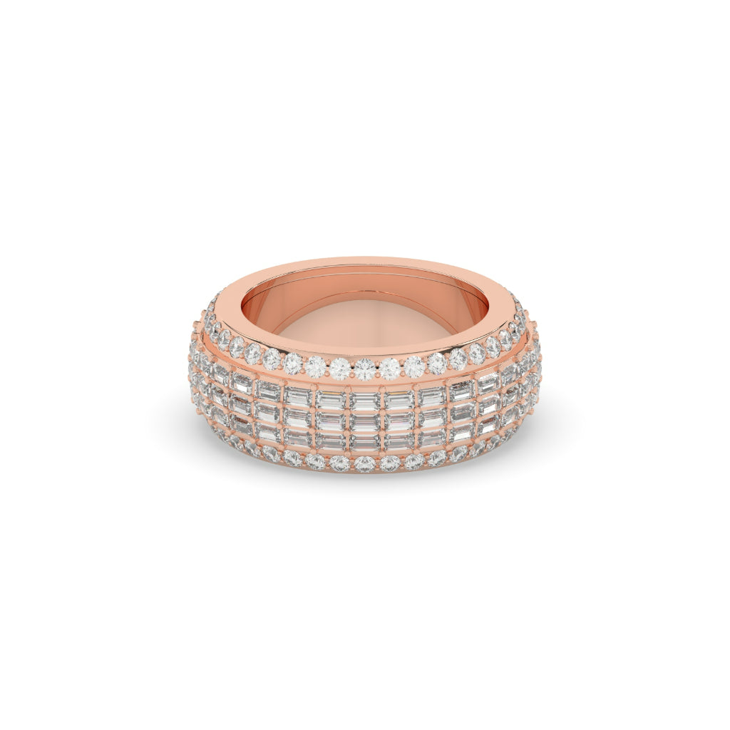 LUXURY MULTI-ROW STATEMENT RING