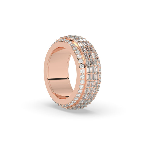 LUXURY MULTI-ROW STATEMENT RING
