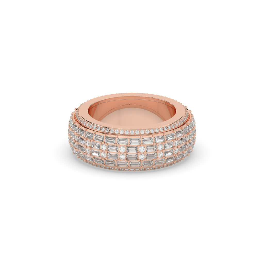 WIDE LUXURY DIAMOND POWER BAND