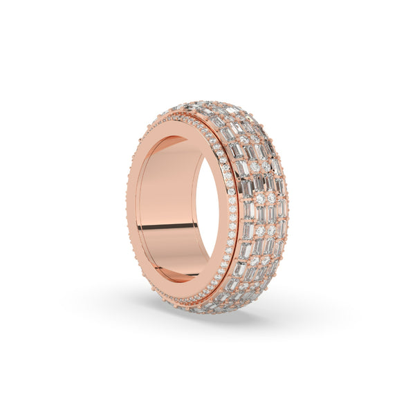 WIDE LUXURY DIAMOND POWER BAND