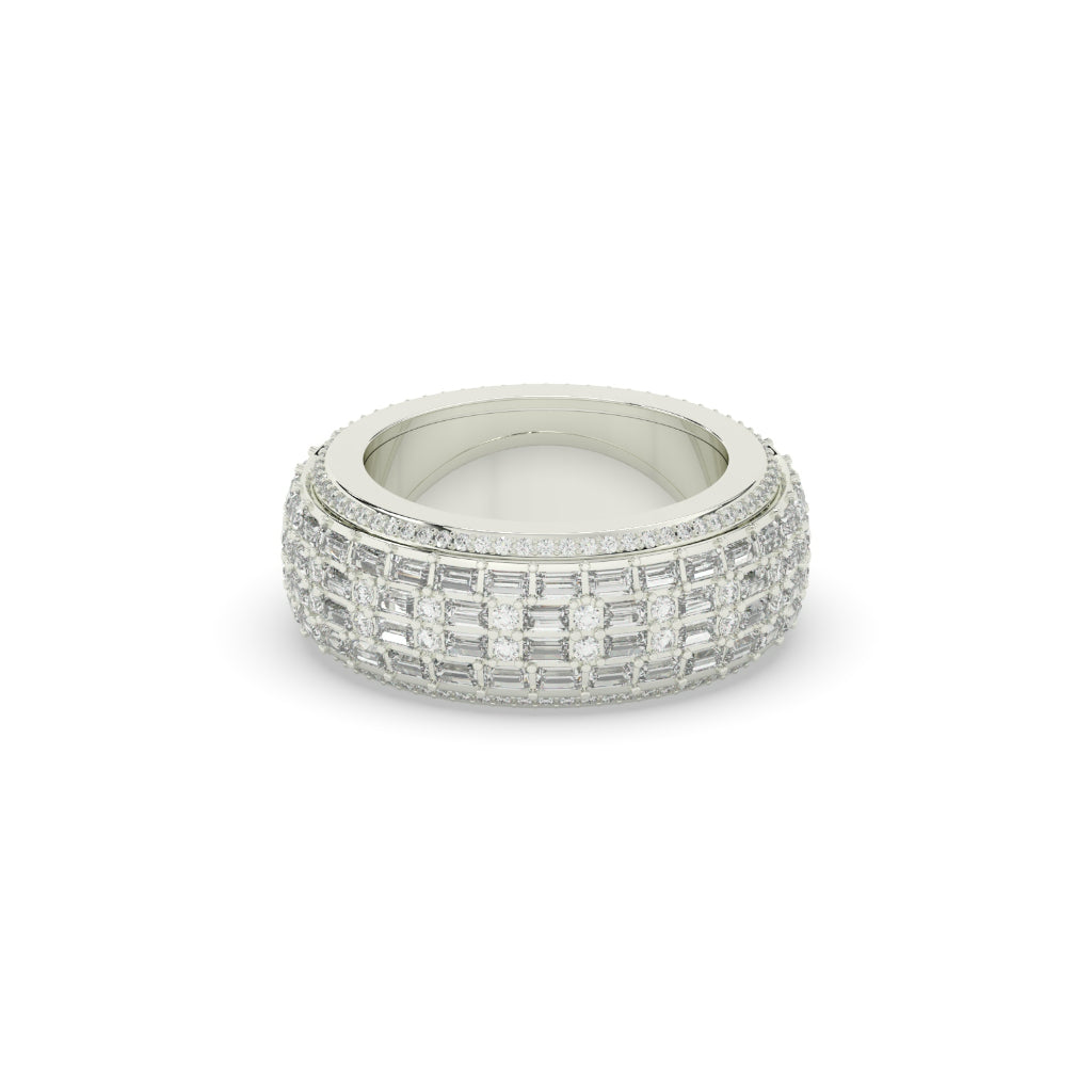 WIDE LUXURY DIAMOND POWER BAND