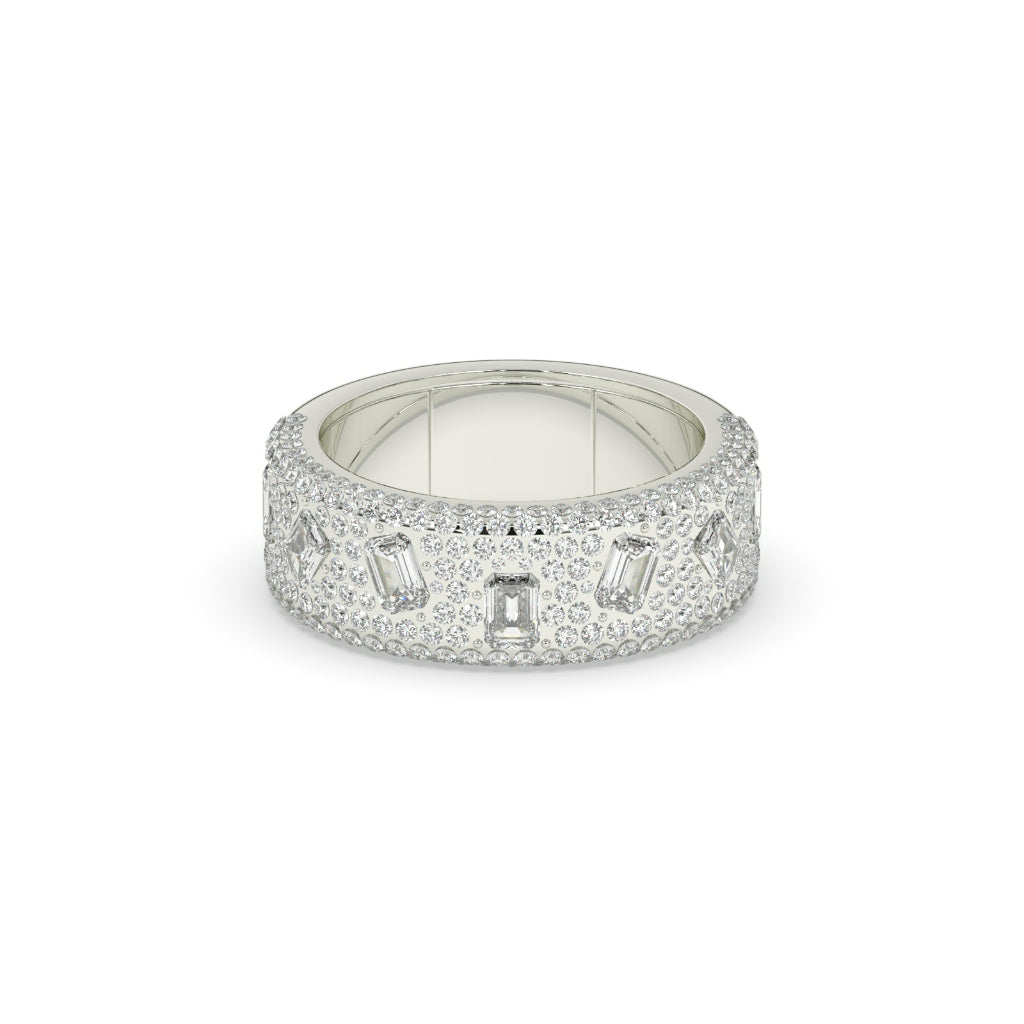 LUXURY GOLD DIAMOND STATEMENT BAND