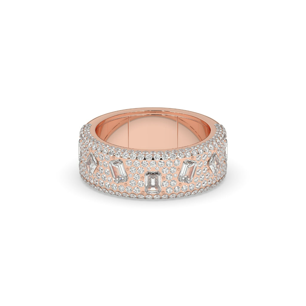 LUXURY GOLD DIAMOND STATEMENT BAND