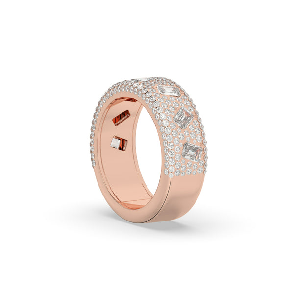 LUXURY GOLD DIAMOND STATEMENT BAND