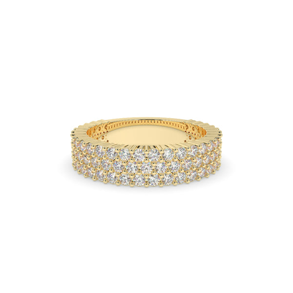 LUXURY GOLD PAVE ETERNITY BAND