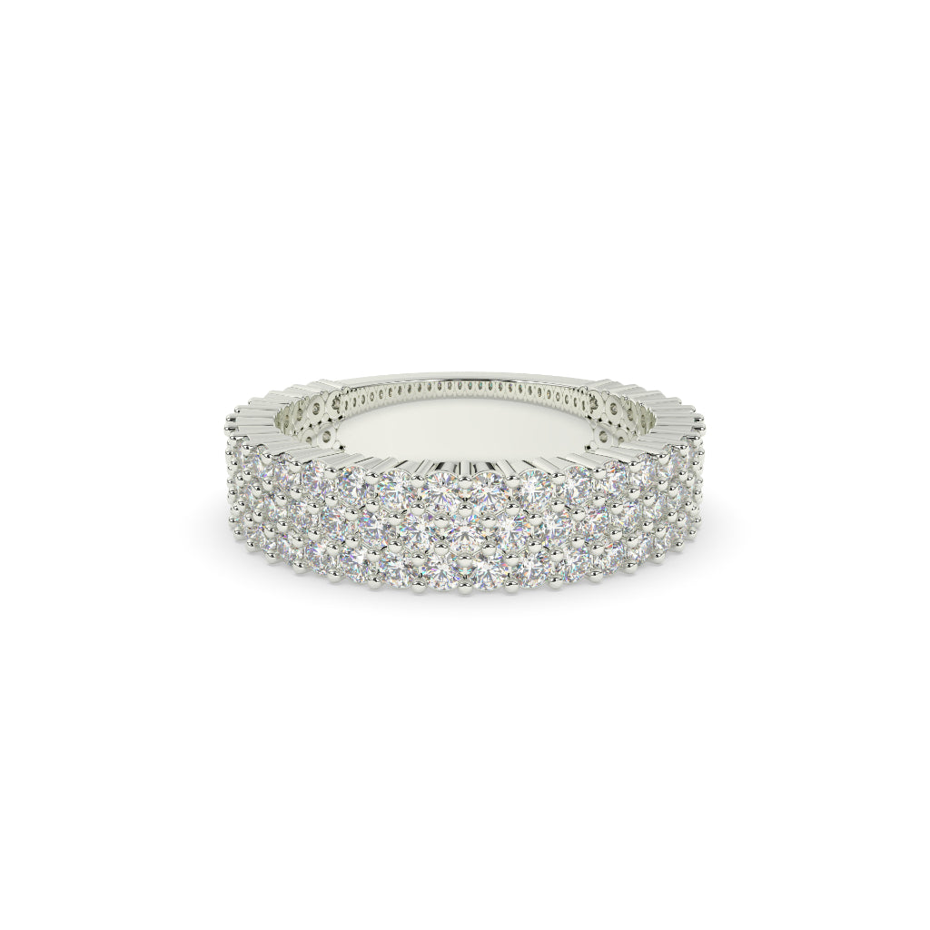 LUXURY GOLD PAVE ETERNITY BAND