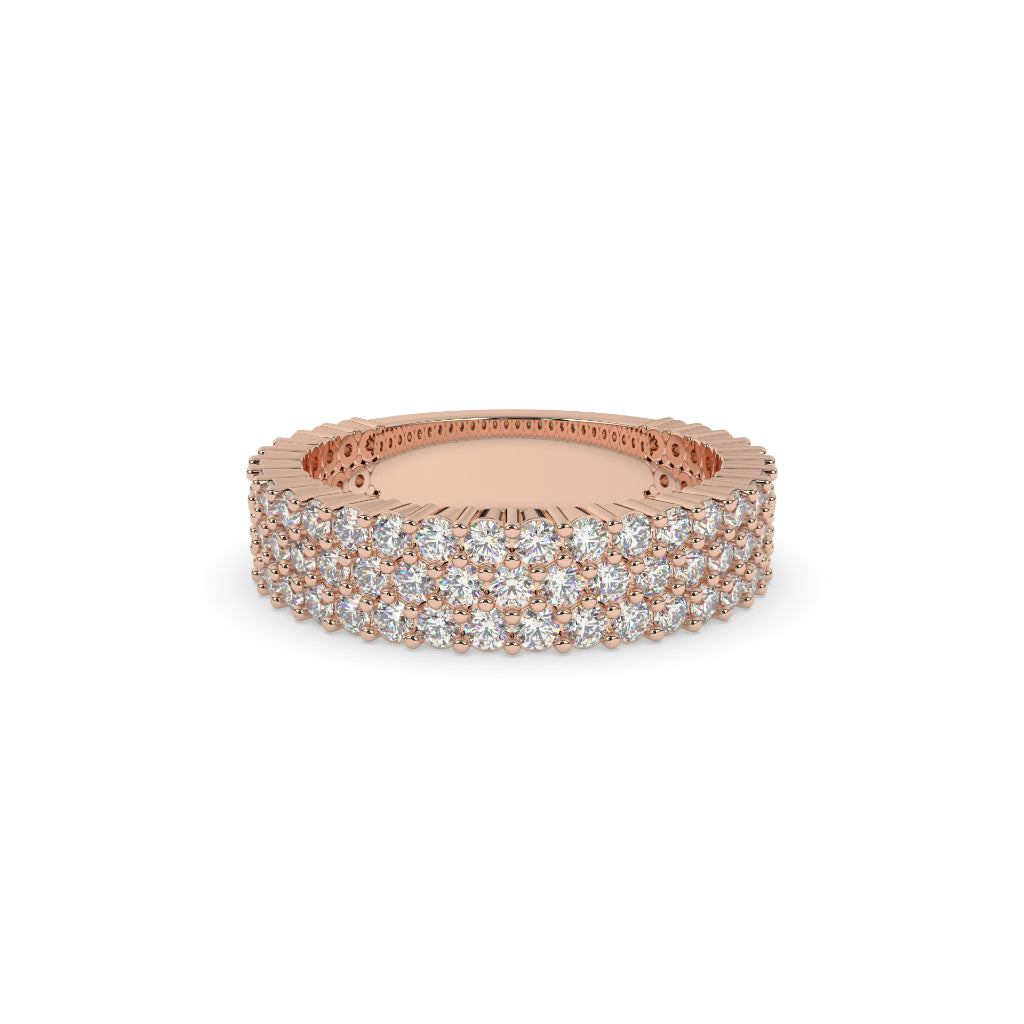 LUXURY GOLD PAVE ETERNITY BAND