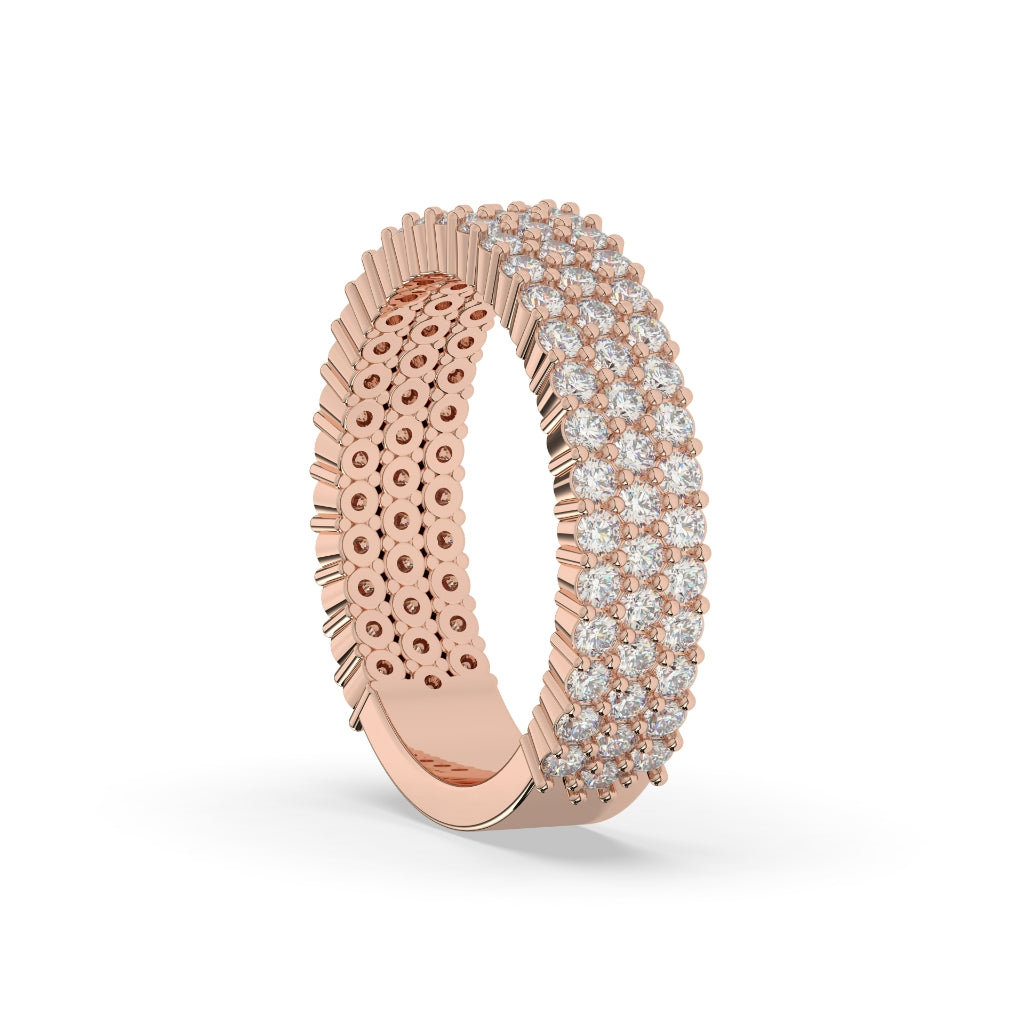 LUXURY GOLD PAVE ETERNITY BAND