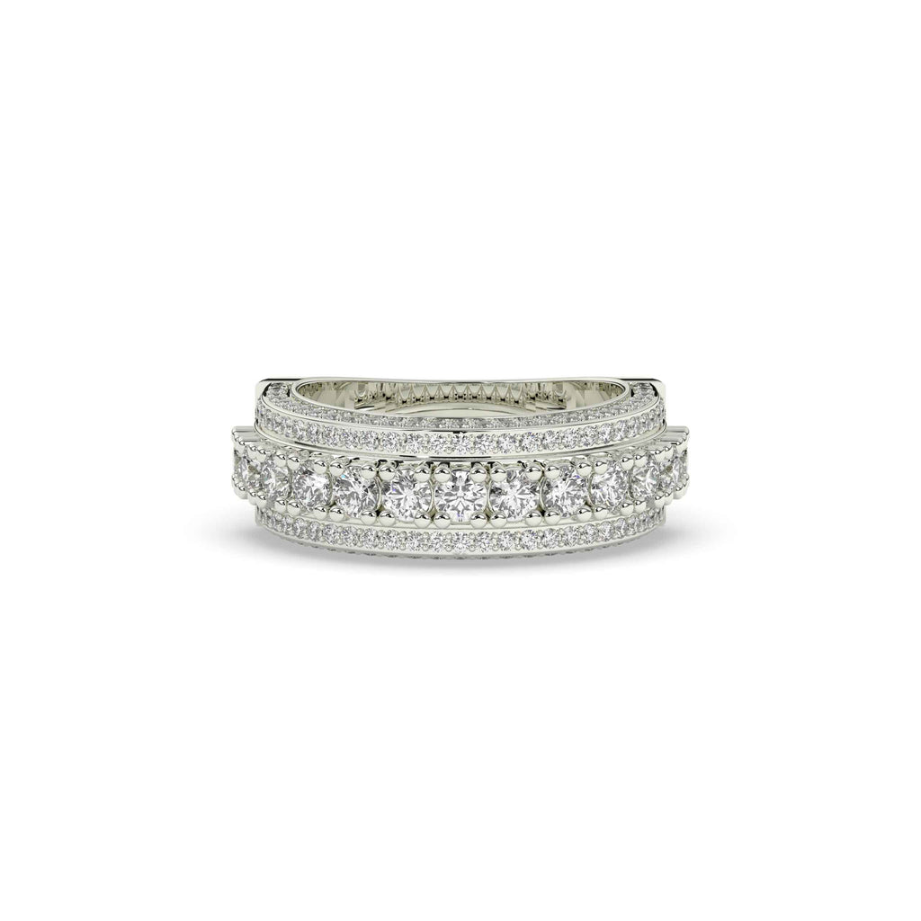 ELEGANT THREE LAYERED DIAMOND RING