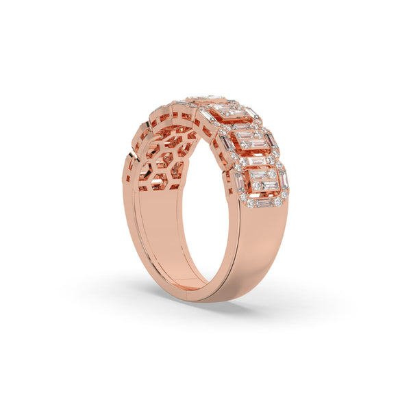 LUXURY BAGUETTE DIAMOND ETERNITY RING