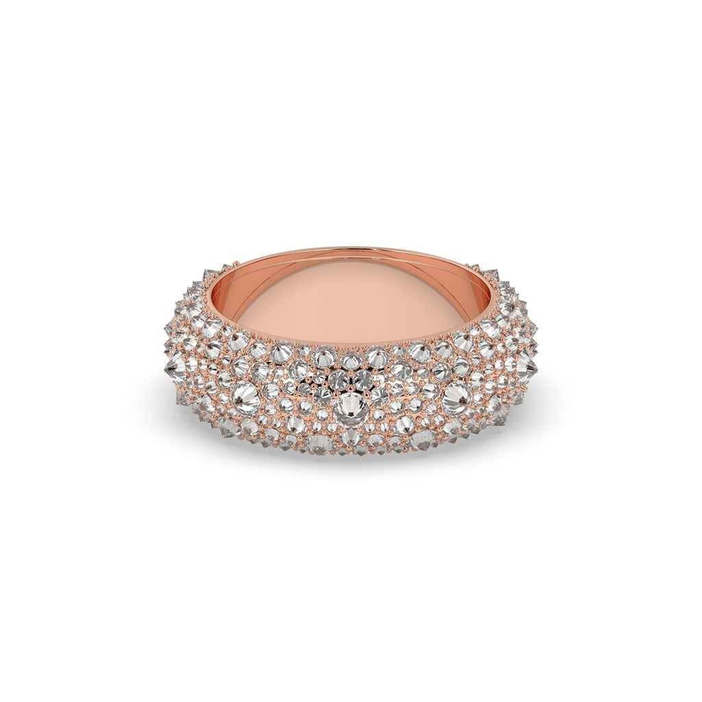 ROUND DIAMOND DOME GOLD RING